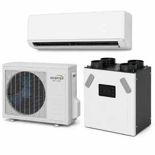 Air conditioners, heat pumps, recuperators