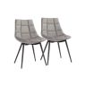 Dining Chair Set of 2 Grey