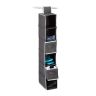 Hanging closet organizer 82x14.5x30cm., dark gray/white