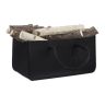 Firewood basket 25x25x50cm., black