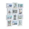 Collage of 12 photos 60.5x47.5x3.5cm., white color