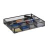 Organizer na przybory do pisania 6x38x30 cm., czarny