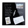 Glass, magnetic board 50x50 cm., black