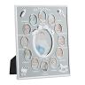 Collage of 13 photos 29x24x0.85cm., gray/white/silver colors