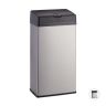 Trash can 36x18x11cm, 6L., black/silver color