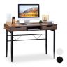Desk with drawers 77x110x55cm., brown/black