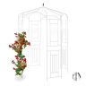 Plant arch 250x160x160cm., white