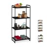 Living room shelf 124.5x58x34cm., black