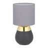 Table lamp 32.5x18cm., dark gray/gold/gray color