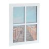 Коллаж из 4 фотографий 44x33,5x3см., белый цвет