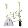 Door hanger with hooks, gold color