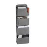 Hanging organizer with 4 compartments 104x31x10cm., gray