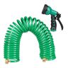 Garden hose with gun 10m, green/black