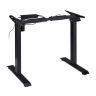Height-adjustable table frame 71x121cm., black