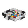 Игровой коврик "Delionė" с бортиком 1x31,5x31,5см., черный/белый/серый