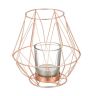 Metal candle holder 14x14cm., various colors