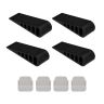 Set of 4 rubber supports, black