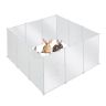 Transparent playpen for rodents 72x155x155cm,