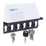 Wall shelf for keys 7x24.5x5cm., black