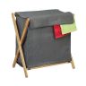 Laundry basket 57x55x35cm, 60L., gray/light brown