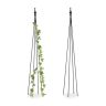 Set of 2 garden grills "Tower" 120x16x16cm., black