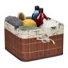 Torba składana 20x31x31cm, brązowo-kremowo-czarna