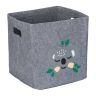 Foldable bag 33x33x33cm., gray/green