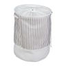 Laundry basket 56x42.5cm, 60L., gray/white/cream color