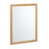 Lustro wiszące 80x60x2cm, jasnobrązowe