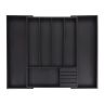 Cutlery tray 5x32.5x44.5cm., black