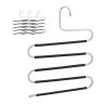 Trouser hangers 4 pcs., black/silver color