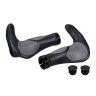 Pair of bicycle handles 10.5x14x3.5cm., black/gray