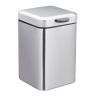 Trash can 29.5x20x27cm, 6L., black/silver color