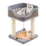 Scratching post 38x38x51cm., gray/beige