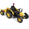Traktor elektryczny dla dzieci 151x68x70cm, żółty/czarny