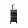 Cosmetic case on wheels, black