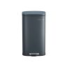 Trash can 30 L smoke gray