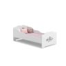 Łóżko dziecięce Anna z materacem 144 cm x 75 cm x 63 cm, tutaj śpi księżniczka