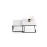 Stolik kawowy Twin 70x70x42cm / 60x60x36 cm, czarny