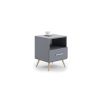 Stolik nocny Logan 53x37x40, szary