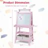 Double-sided drawing board 59x50x117cm., various colors