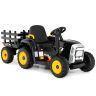 Traktor elektryczny dla dzieci 136,5x50x52,5cm, czarny