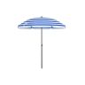 Składany parasol plażowy Ø 160 cm, niebiesko-biały