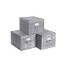 Boxes with lids, 3 pcs.