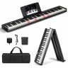 Digital piano 126x30x22.5cm., black/white