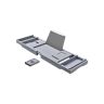 Półka łazienkowa bambusowa szara