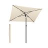 Parasol balkonowy SONGMICS, prostokątny, uchylny, szary