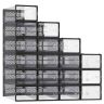 SONGMICS Shoe Storage Boxes, 18 pcs, for shoes up to size 44, 33.1 × 23 × 14 cm