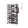 Обувная полка SONGMICS, 10 отделений, серая, 83 × 156 × 32 см