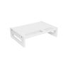 Bamboo display stand, white